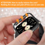 Hianjoo 5 Pièces Coque Compatible pour Xiaomi Redmi Watch 5 Lite, PC Coque de Protection Écran Verre Trempé Intégré Compatible p