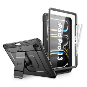 SUPCASE Coque pour iPad Pro 13 Pouces M5/M4 (2025/2024) avec Porte-Stylet [Support Pliable & Protecteur d'écran Intégré] Protect