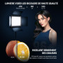 Neewer 2 Packs 660 LED Lumière Dimmable Bicouleur support d'Eclairage: 3200-5600K CRI 96+ LED Panneau avec Support U et Barndoor