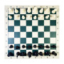 xunfu Portable Jeu Echec Adulte, Rollable Jeu d'éChecs, Jeux de Voyage Echiquier, Jeux de SociéTé Enfant，50x50cm