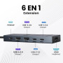 UGREEN Revodok Pro 106 10Gbps Hub USB C HDMI 4K 60Hz 4 Data Ports 2A2C PD 100W 6 en 1 Docking Station Compatible avec MacBook iP