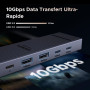 UGREEN Revodok Pro 106 10Gbps Hub USB C HDMI 4K 60Hz 4 Data Ports 2A2C PD 100W 6 en 1 Docking Station Compatible avec MacBook iP
