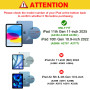 ProCase 10 Verre Trempé pour iPad(A16) 11 Pouces 2025, iPad 10ème Génération 10.9 Pouces 2022, Film Protection Screen Protecteur