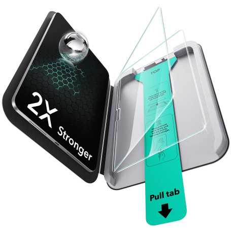 ESR Lot de 2 Protection Ecran pour iPad Pro 13 Pouces M5 2025/M4 2024, Verre Trempé 9H avec plateau UltraFit, Support Apple Penc