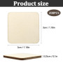 lyualma 200 Pièces Bois Carré Tranches 3x3 cm Feuilles de Bois de Balsa Vierges Carrées Artisanat Tranche Bois Brut pour L'Artis