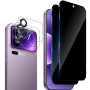 Aerku 2 Pièces Anti-Espion Protecteur D'écran pour Xiaomi Mi 17 Pro Max, Privacy Verre Trempé, 2 Pièces Vitre Écran Arrière et C