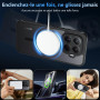 Fin2feel Magnétique Coque pour Xiaomi 15T Pro, Compatible avec MagSafe avec Verre Trempé, Mat Translucide PC Dur Housse Arrière,