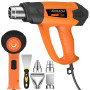 Décapeur Thermique AIUNAOM 2000W Professionnel Pistolet à Air Chaud 50 ℃-650℃ 9 Niveaux de Température Réglables Protection de S
