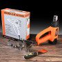 Décapeur Thermique AIUNAOM 2000W Professionnel Pistolet à Air Chaud 50 ℃-650℃ 9 Niveaux de Température Réglables Protection de S