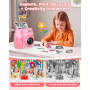 Gofunly Appareil Photo Instantané Enfant 2,4 Pouces - Caméra Vidéo Numérique 1080P avec Carte 32GB & 3 Rouleaux de Papier, Cadea