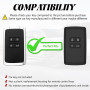 TOOMUME Coque Clé TPU Brillant, Etui Clé Étui Clé Adapté pour Renault Scenic 4 Megane 4 Clio 5 Espace 5 Kadjar Captur Arkana Aus