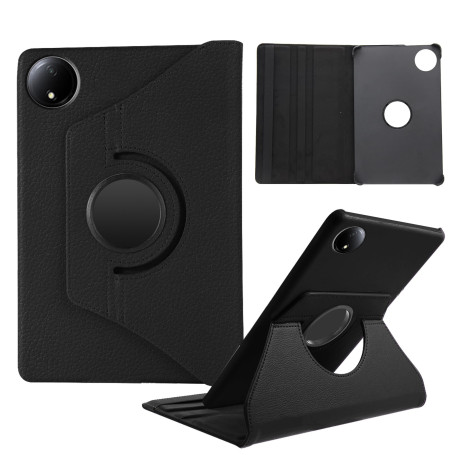 Coque Compatible avec Xiaomi Redmi Pad SE 8.7 Pouces 2024, Housse Support Rotatif 360° Etui de Protection PU Cuir