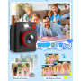MYSTILUCK Appareil Photo Instantané Enfants, 1080P Appareil Photo Numérique Enfant & Caméra Vidéo avec Carte de 32GB & Papier d'