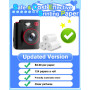 MYSTILUCK Appareil Photo Instantané Enfants, 1080P Appareil Photo Numérique Enfant & Caméra Vidéo avec Carte de 32GB & Papier d'