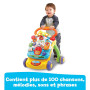 VTech - Super Trotteur Parlant Bébé Pliable Orange, Tableau d'Éveil Détachable, Jouet d'Activité et de Développement, Apprentiss