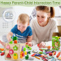AiTuiTui Jouet Bebe 2 3 Ans, 5 en 1 Cube D'activité Bébé de 2 3 4 Jouet Cadeau Garçon Fille, 49 Pcs Montessori Educatif et de Dé