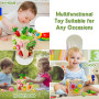 AiTuiTui Jouet Bebe 2 3 Ans, 5 en 1 Cube D'activité Bébé de 2 3 4 Jouet Cadeau Garçon Fille, 49 Pcs Montessori Educatif et de Dé