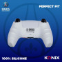 Konix PSG Coque de Protection pour Manette DualSense PS5 - Silicone - Appuie-Pouces - Bleu, Blanc et Rouge
