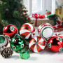 KAHEIGN 30 Pièces Boules de Noël, 6CM Rouge et Vert Ornaments de Boules de Noël Boule à Suspendre Incassables pour Sapin de Noël
