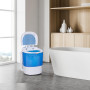 SOARS Mini Machine à Laver Semi-Automatique, Mini Lave Linge & Essoreuse 2-En-1, Charge 2 Kg, pour Vêtements de Bébé, Serviettes