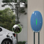 EIDYBOX Type 2 Wallbox pour Vehicule Electrique, 7,2KW Monophasé 32A Borne de Recharge avec Câble de 6M, Station de Recharge pou