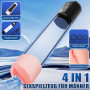 Tagnaff Pompe à Pénis Sextoyse Homme Masturbateurs masculins avec 9 D'aspiration&9 Modes Entraînement Masturbateur Sex Toys Vibr