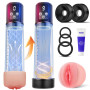 Tagnaff Pompe à Pénis Sextoyse Homme Masturbateurs masculins avec 9 D'aspiration&9 Modes Entraînement Masturbateur Sex Toys Vibr