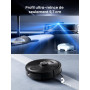 Proscenic Q10 Aspirateur Robot,8000Pa 200Mins Robot Aspirateur Laveur avec Serpillière,Navigation Lidar,Multi-étage Cartographie