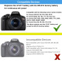 TKDY ACK-E18 Alimentation AC fournie DR-E18 Kit chargeur coupleur CC pour Canon EOS Rebel T6i T6s T7i T8i SL2 750D 760D 850D 77D