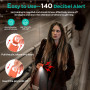 Fauxomor Alarme Personnelle Anti Agression 3 Pack-140 DB Porte-Clé Alarme avec Flash LED et Avertisseur de Batterie Faible, Kit 