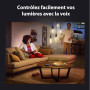 Philips Hue White Ambiance, ampoule LED connectée filament culot E27, compatible Bluetooth, pack de 3, fonctionne avec Alexa, Go