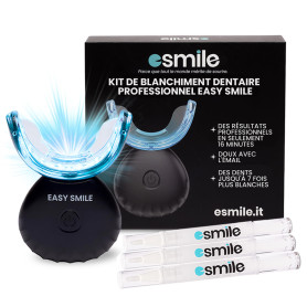EASY SMILE - Kit de Blanchiment Dentaire Professionnel avec Lampe LED 16X - 3 Gels pour un Blanchiment Rapide et Efficace, Élimi