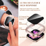 Kamita [3Pièces] Diamant Privacy Coque pour Apple Watch 10 42mm, Paillettes PC Bumper Case avec Anti-Espion Protecteur d'écran, 