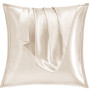 Vielit Taie Oreiller Satin 65x65 Lot de 2,pour Cheveux,Similaire Aux Taie d Oreiller en Soie,Housse de Coussin 65x65,Taies d'ore
