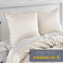 Vielit Taie Oreiller Satin 65x65 Lot de 2,pour Cheveux,Similaire Aux Taie d Oreiller en Soie,Housse de Coussin 65x65,Taies d'ore
