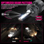 Ampoules H7 LED 16000LM, BEAMFLY Phares Avant de Voitures, 100W Très Puissant, 12V, 6000K Blanc