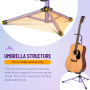 CAHAYA Support de Guitare Pliable au Sol: Trépied Universel Réglable avec Support de Cou pour Guitare Électrique, Acoustique, Ba