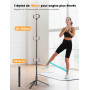 ANXRE 180cm Trepied Smartphone Monopods Portable, NT79 Extensible Perche a Selfie avec Télécommande Détachable, Trepied Telephon