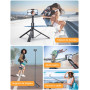 ANXRE 180cm Trepied Smartphone Monopods Portable, NT79 Extensible Perche a Selfie avec Télécommande Détachable, Trepied Telephon