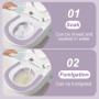 TNOMSNO Bidet Toilette WC, Bain de Siège Bidet avec Chasse d'eau, Pliable Sitz Bain Bassin Bain pour Soins Postpartum, Soulageme