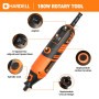 HARDELL Outil Rotatif Multifonction 180W - Outil Rotatif Filaire, 6 Vitesses Variables 8000-35000 tr/min, 61 Accessoires pour Po