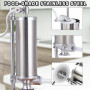 WishesMar 2,5 LB Pousoir a Saucisse Manuel en Acier Inoxydable Machine à Saucisses Manuel Vertical avec Support de fixation et 4