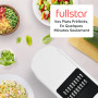 Fullstar Coupe Legumes Multifonctions et Mandoline Professionnelle Cuisine - Trancheur de Légumes - Decoupe Cube Oignon Carotte 