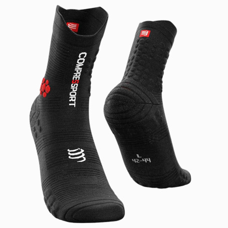 Compressport Chaussettes De Trail - Pro Racing Socks V3.0 Trail - Chaussettes de trail - Absorption des Chocs - Course à Pied - 