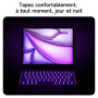 Clavier pour iPad Air 11 Pouces(M3 2025/M2 2024),Air 5e/4e génération et iPad Pro 11" (4e, 3e, 2e, 1re génération),Rétroéclairag
