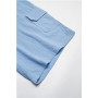 PADOLA Short Homme Coton Lin Bermuda avec 4 Poches Été Plage Cargo Shorts et Bermudas Taille Elastique Short de Travail Cordon d