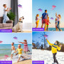 Byuert Jouet Balle Volante, Mini Drone Volant à Commande Manuelle, Toupie Galactique, Globe Cosmique, Boomerang avec Lumière RVB