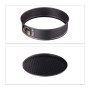 Relaxdays 10024092 gâteaux à charnière rond, Set de 4 18/24/26/28 cm, moule à manqué démontable, antiadhésif, gris métal, acier,