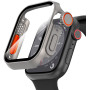 Diruite Protection Écran pour Apple Watch SE 3/2/1 /Series 6 5 4 44mm Coque,HD Apparence Créative Ultra Mince PC+Verre Trempé Ca
