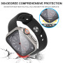 Diruite Protection Écran pour Apple Watch SE 3/2/1 /Series 6 5 4 44mm Coque,HD Apparence Créative Ultra Mince PC+Verre Trempé Ca